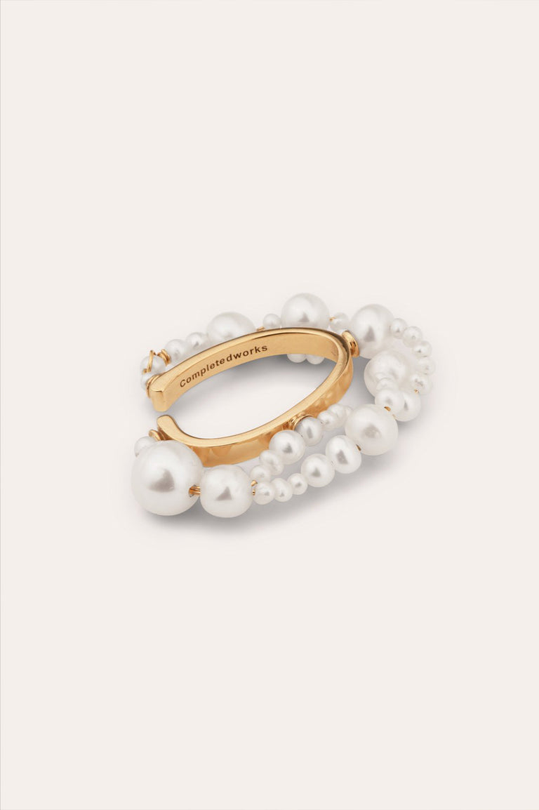 Nimbus - Pearl and Recycled Gold Vermeil Ear Cuff