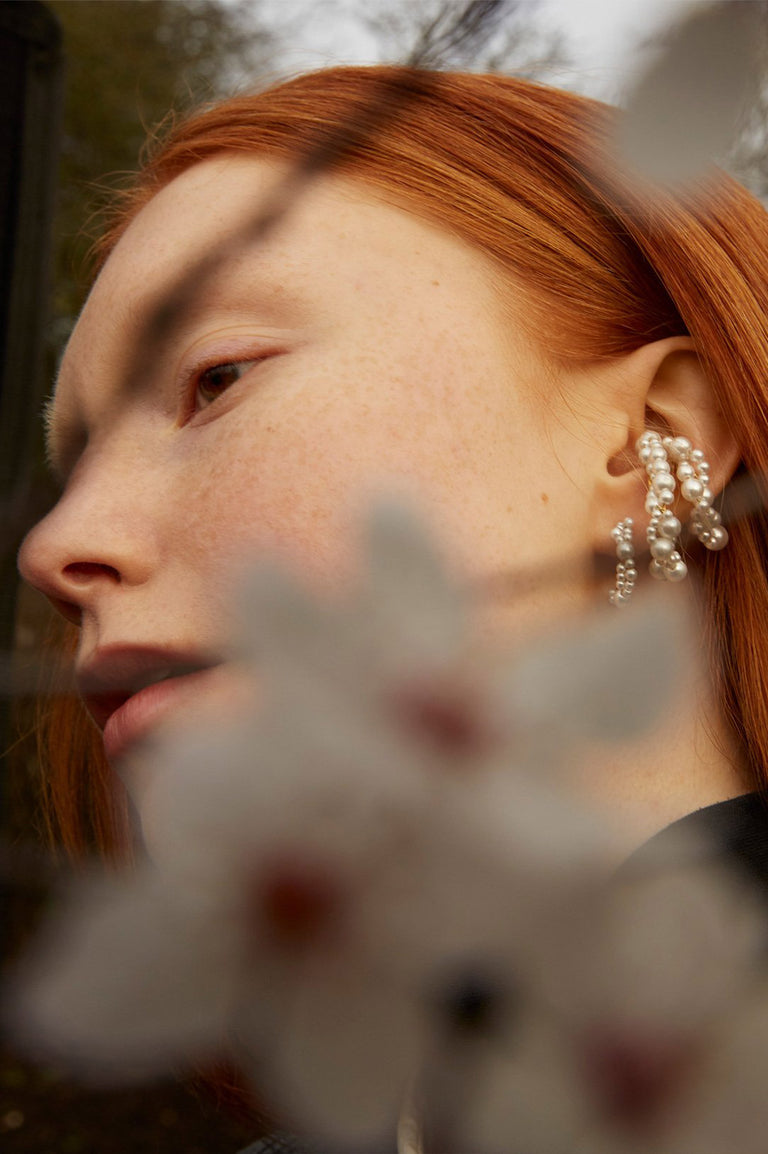 Nimbus - Pearl and Recycled Gold Vermeil Ear Cuff