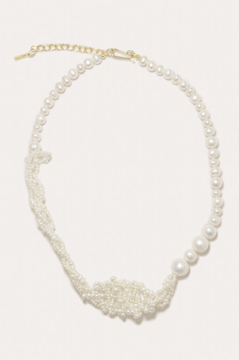 Cove - Pearl and Recycled Gold Vermeil Necklace