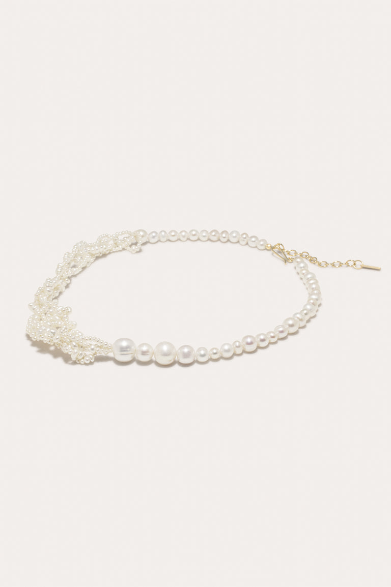 Cove - Pearl and Recycled Gold Vermeil Necklace