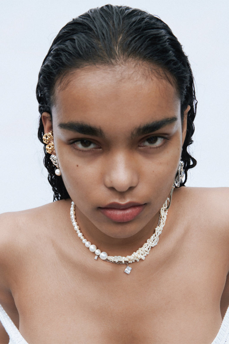 Cove - Pearl and Recycled Gold Vermeil Necklace