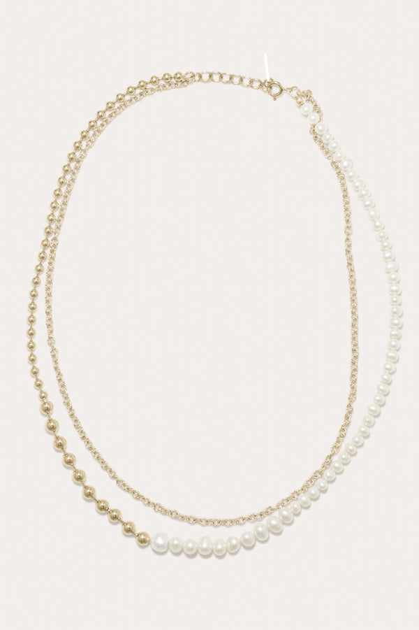 Forgotten Seas - Pearl and Gold Vermeil Necklace
