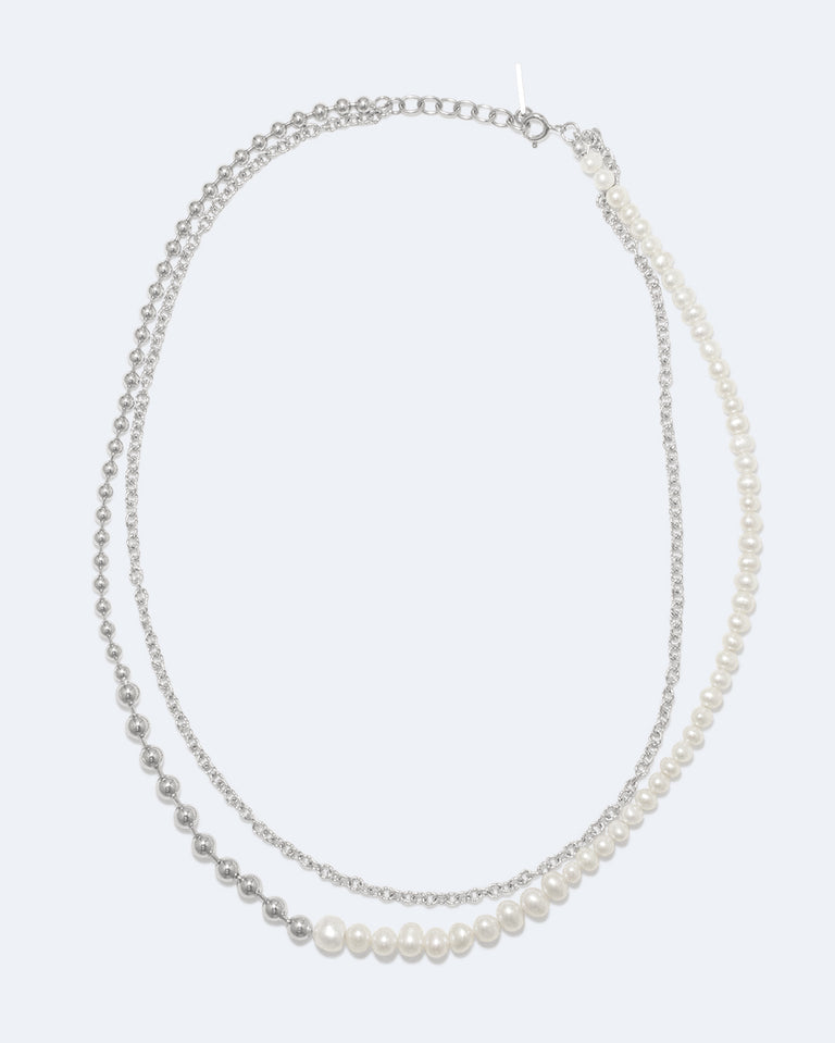 Forgotten Seas - Pearl and Sterling Silver Necklace