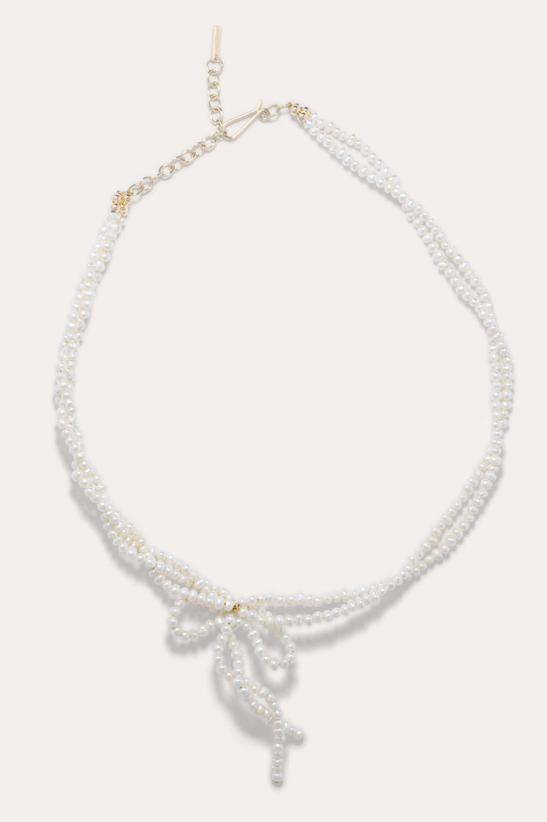An Inquiry Into Contradictions - Pearl and Recycled Gold Vermeil Necklace