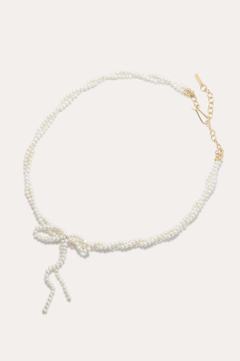 An Inquiry Into Contradictions - Pearl and Recycled Gold Vermeil Necklace