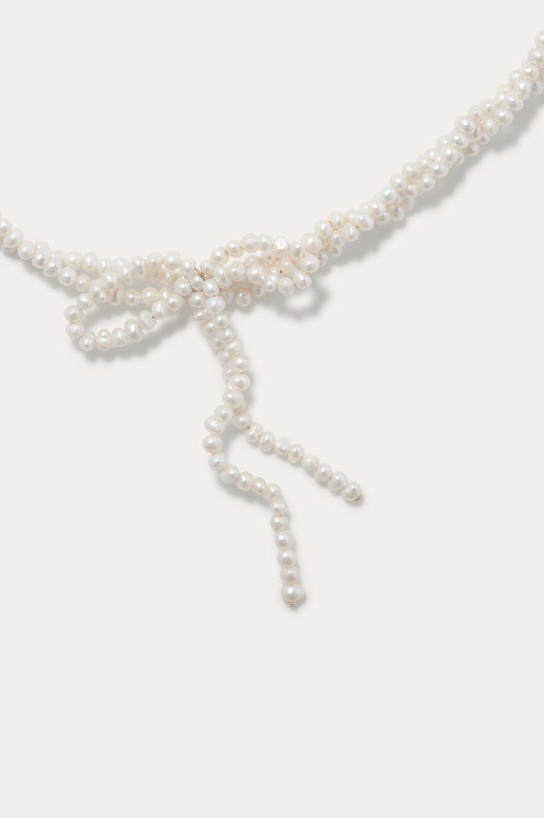 An Inquiry Into Contradictions - Pearl and Recycled Gold Vermeil Necklace