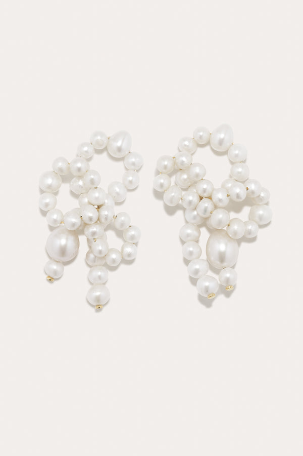 Five Second Rule - Pearl and Recycled Gold Vermeil Earrings