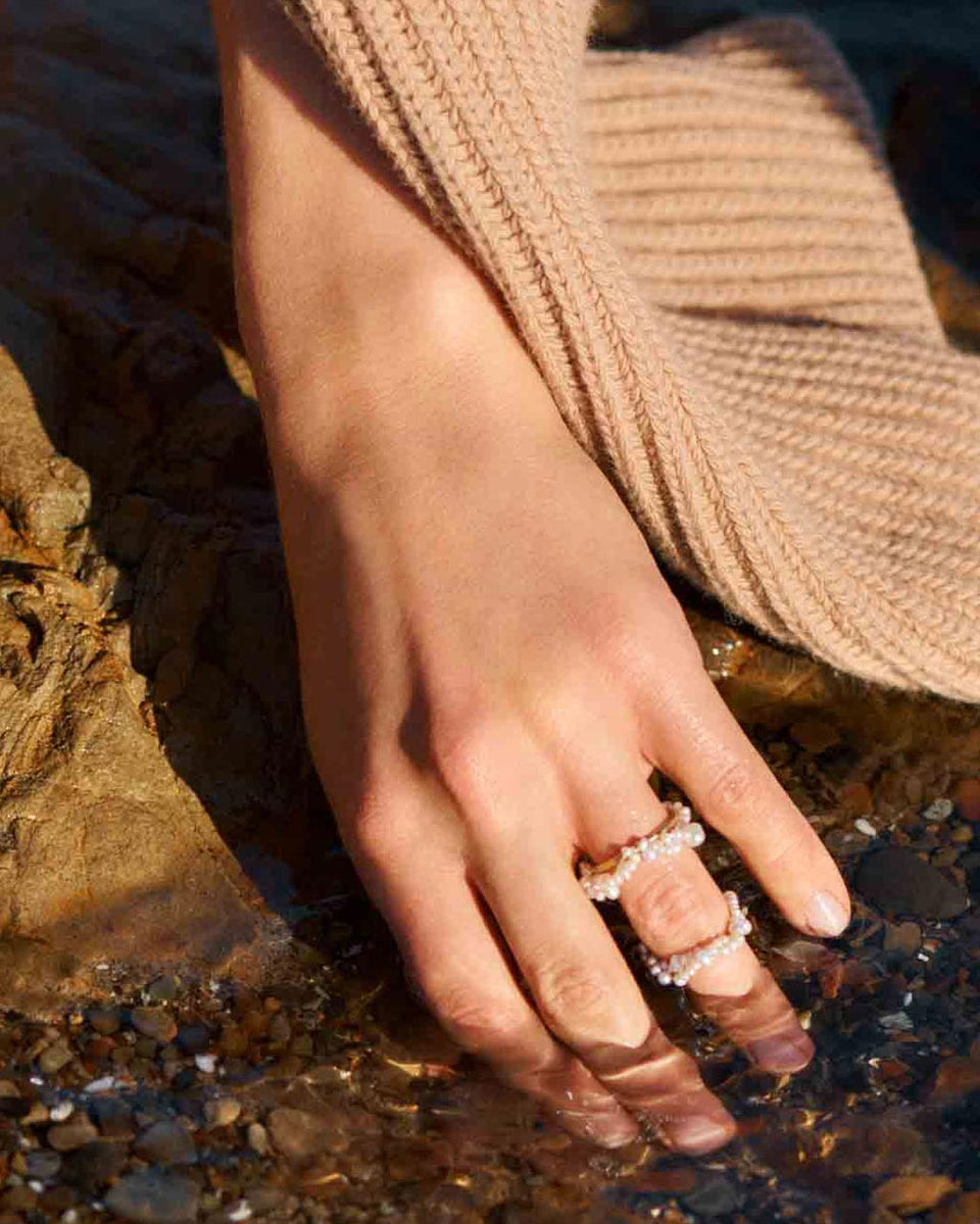 Stratus - Freshwater Pearl and Gold Vermeil Rings