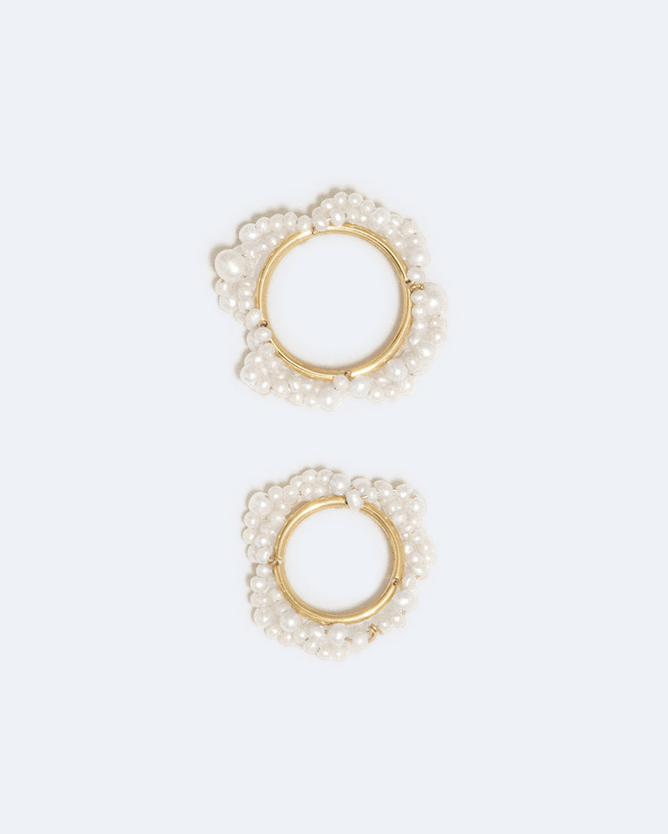 Stratus - Freshwater Pearl and Gold Vermeil Rings