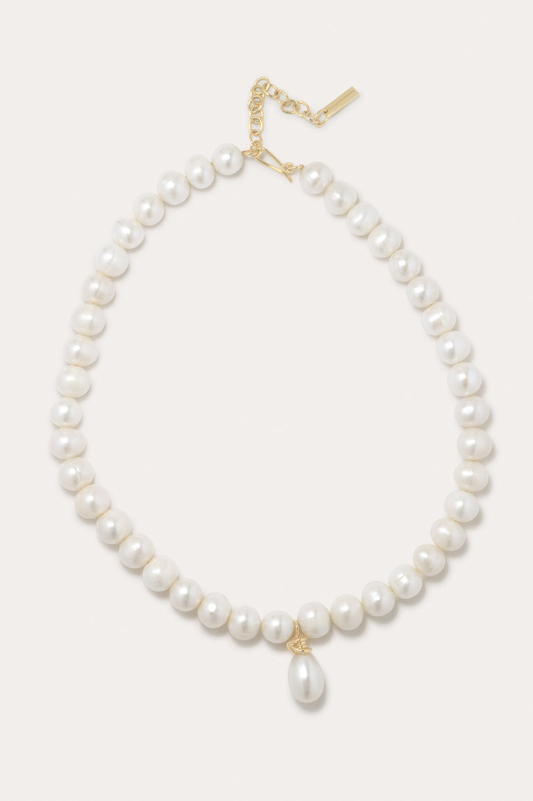 A Parcel of Endless Time - Pearl and Recycled Gold Vermeil Necklace