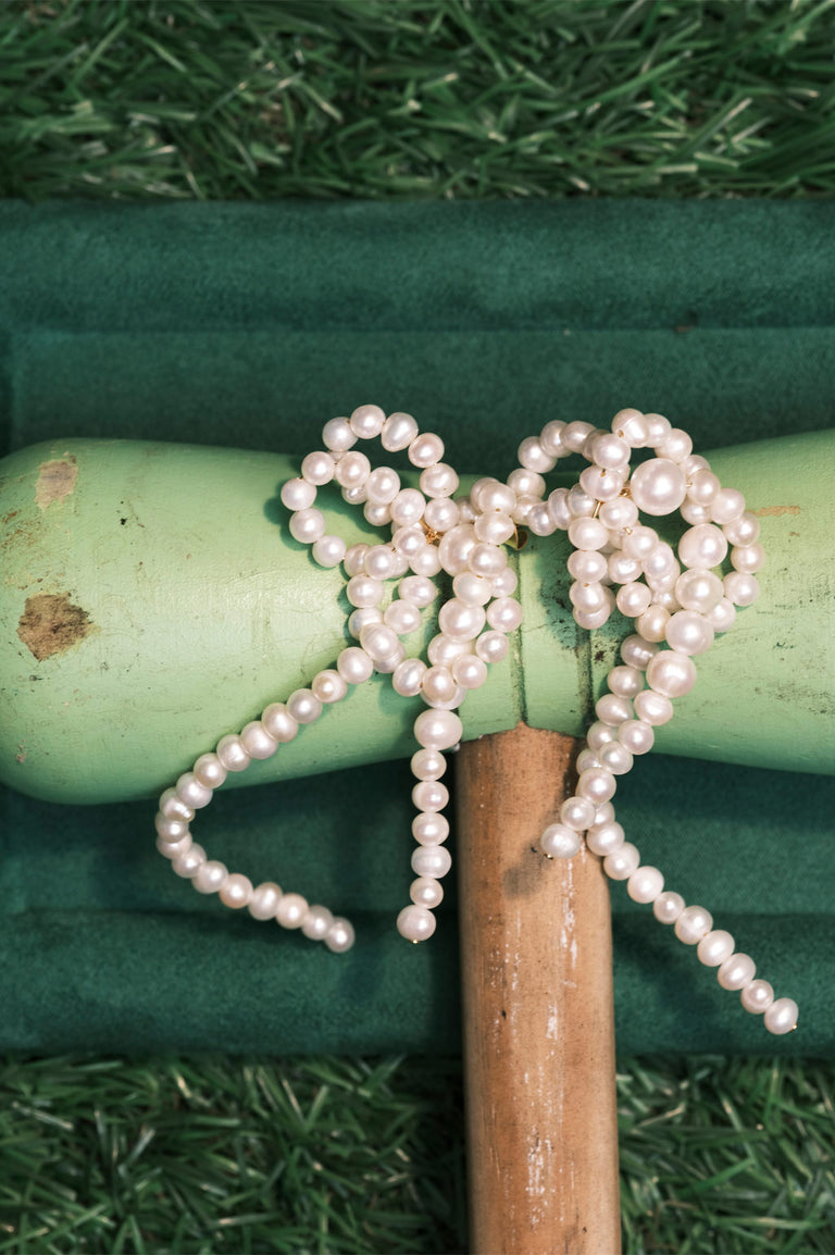 Time’s Frequency - Pearl and Recycled Gold Vermeil Earrings