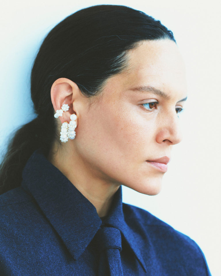 Posy - Pearl and Recycled Gold Vermeil Ear Cuff