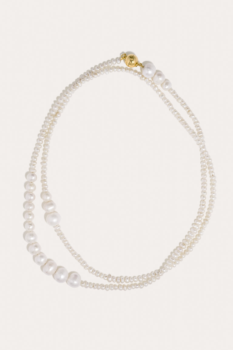 Pearl and Recycled Gold Vermeil Necklace