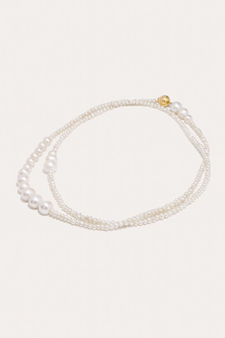 Pearl and Recycled Gold Vermeil Necklace