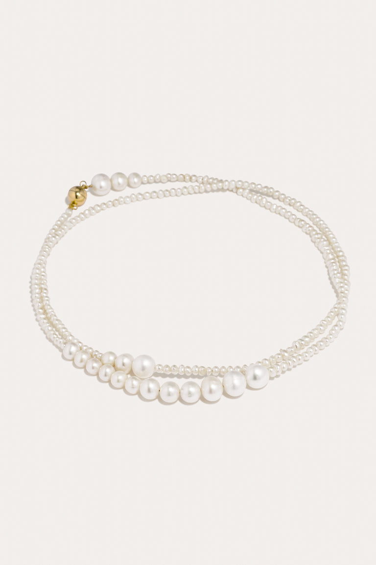 Pearl and Recycled Gold Vermeil Necklace