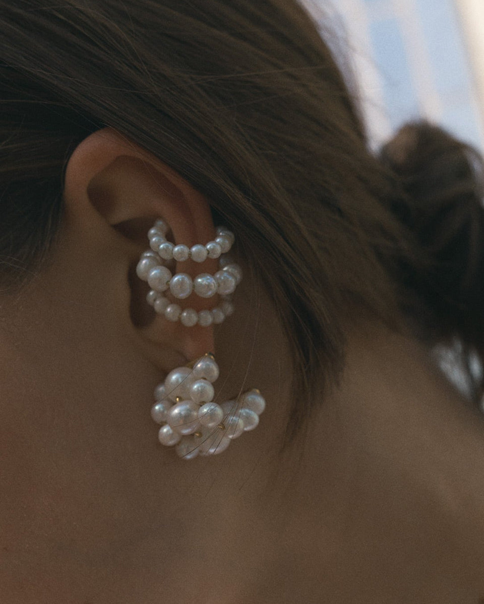 Emergence - Pearl and Gold Vermeil Ear Cuff