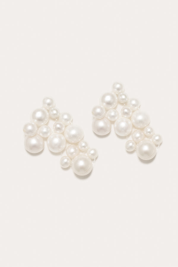 What's the Big Idea? - Pearl and Gold Vermeil Earrings