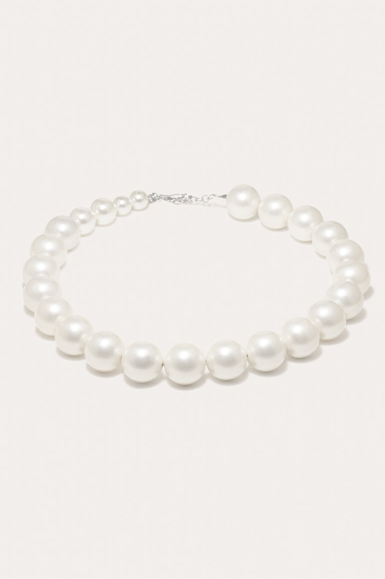 What's the Big Idea? - Pearl and Recycled Silver Necklace