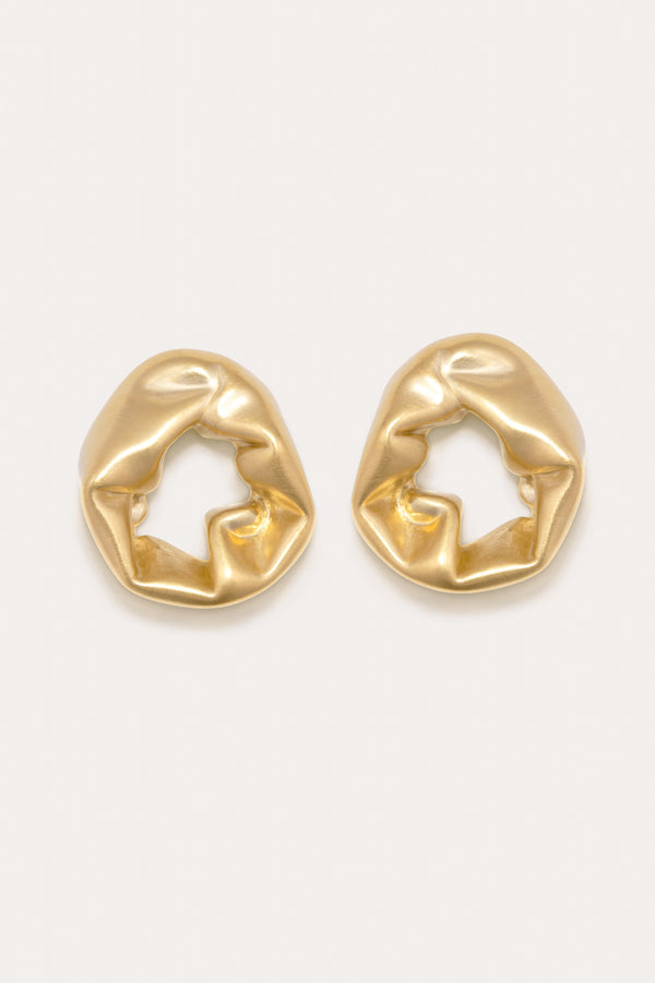 Scrunch - Recycled Gold Vermeil Earrings