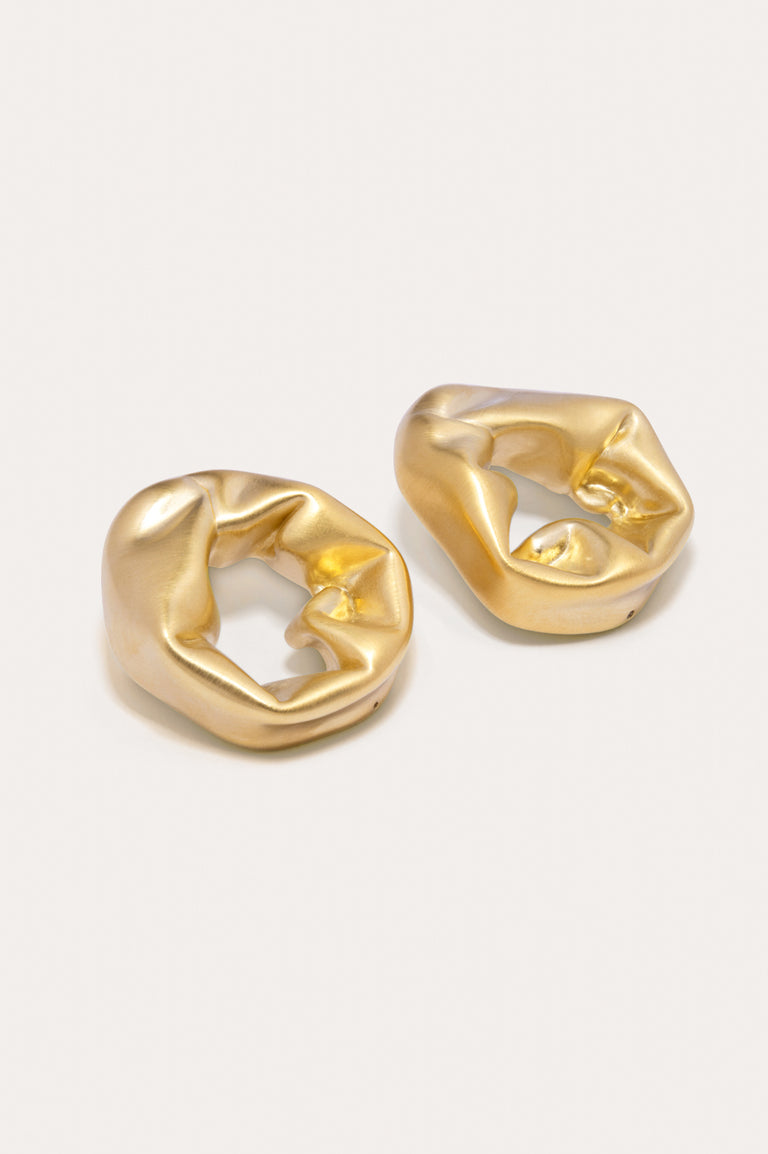 Scrunch - Recycled Gold Vermeil Earrings