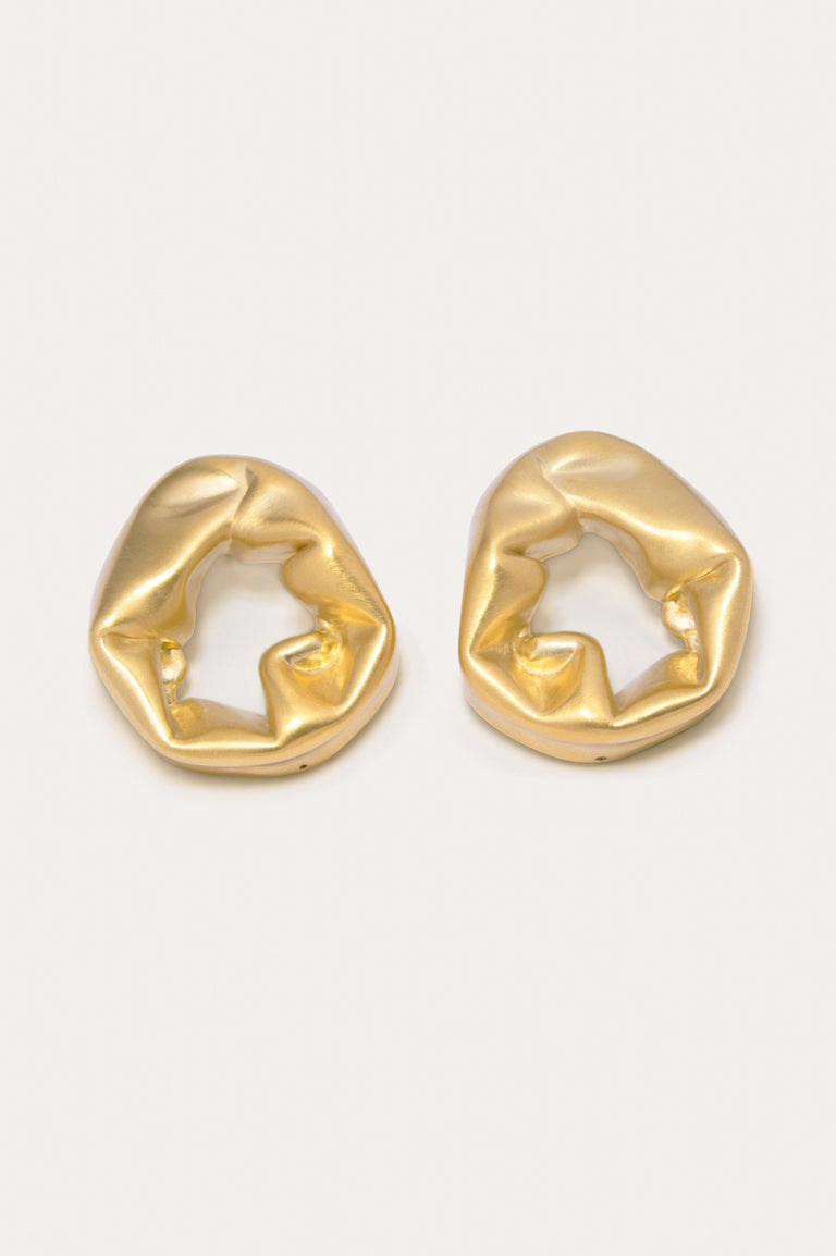 Scrunch - Recycled Gold Vermeil Earrings