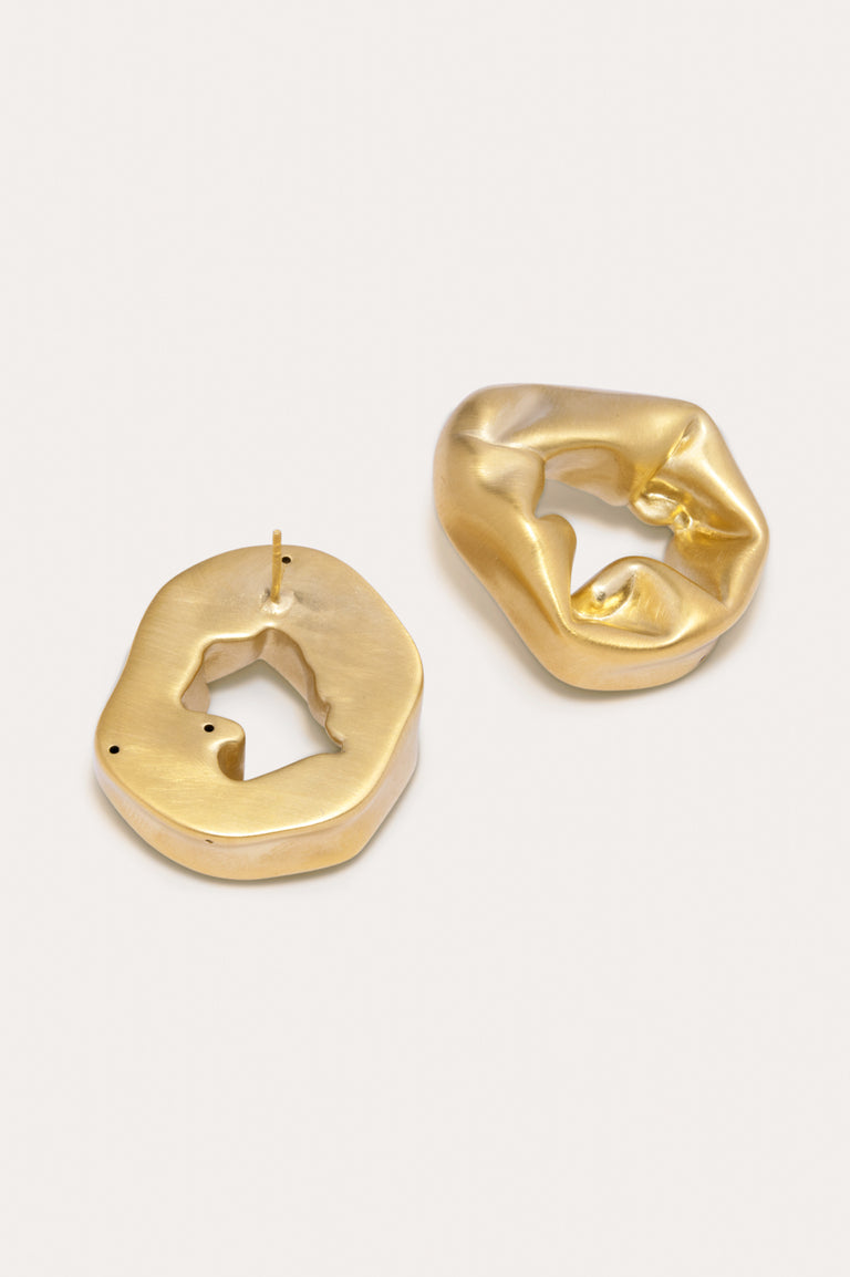 Scrunch - Recycled Gold Vermeil Earrings