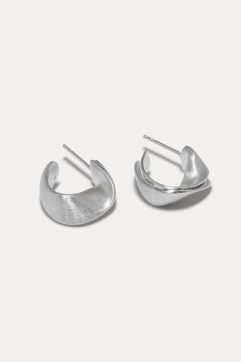 Plume - Recycled Silver Earrings