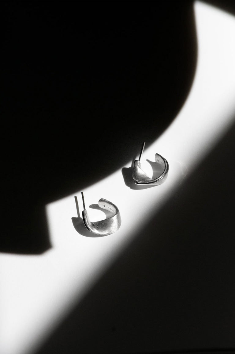 Plume - Recycled Silver Earrings