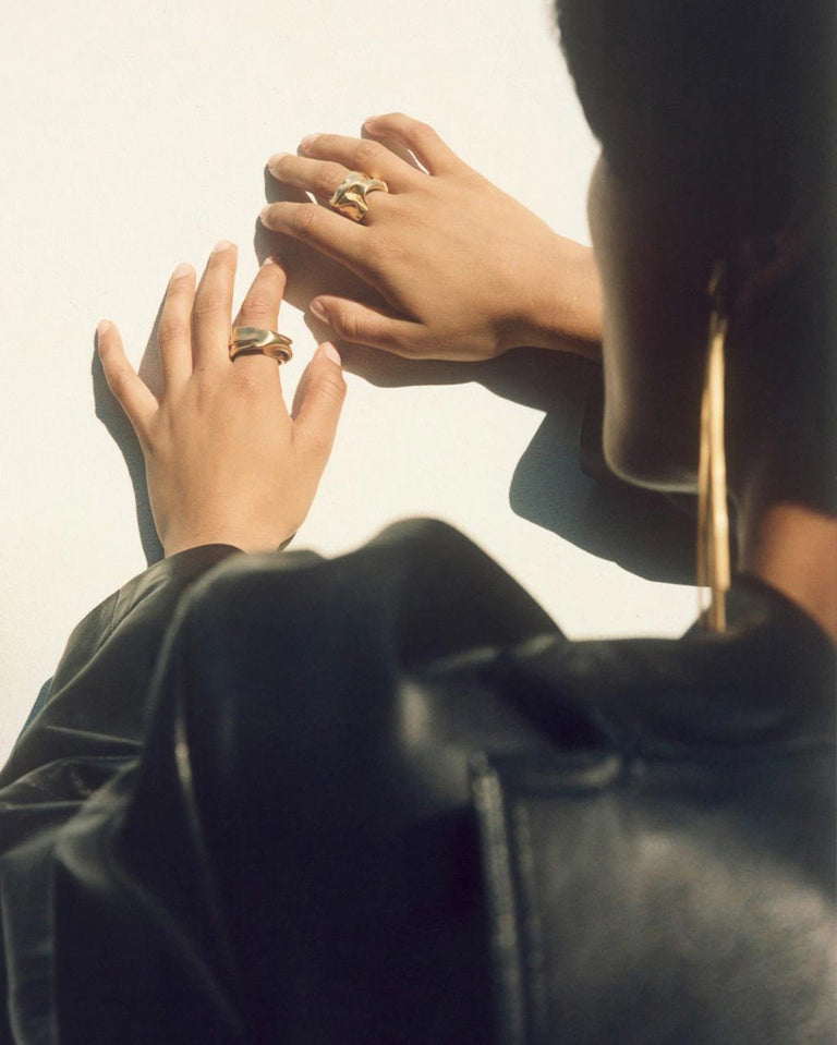Crunched: A Tale of Abandoned Legal Strategies - Recycled Gold Vermeil Ring