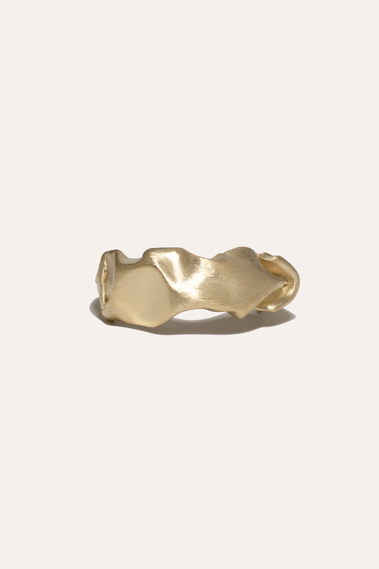 "Notsobig" Crunched - Recycled Gold Vermeil Ring
