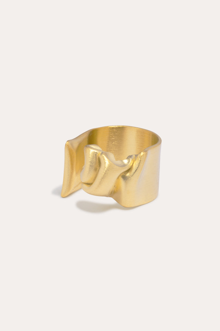 Crumple - Recycled Gold Vermeil Ring
