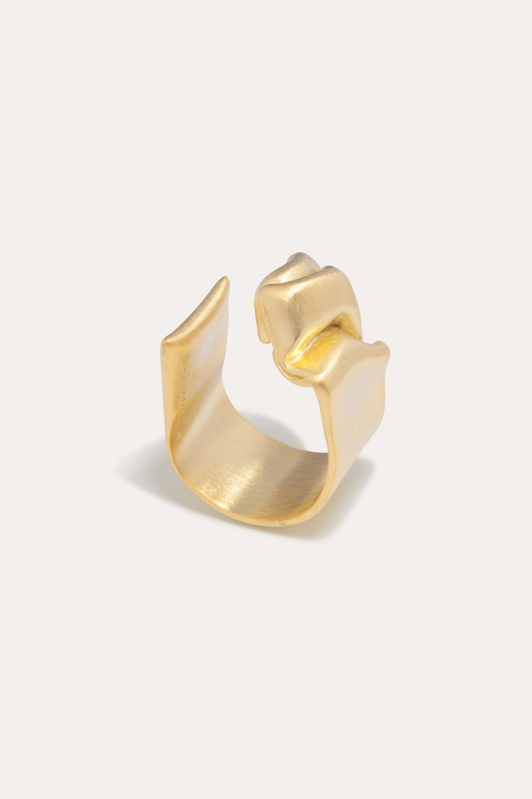 Crumple - Recycled Gold Vermeil Ring