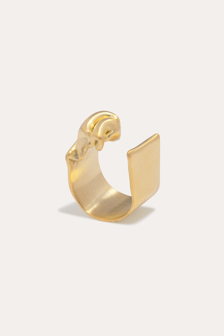 Crumple - Recycled Gold Vermeil Ring