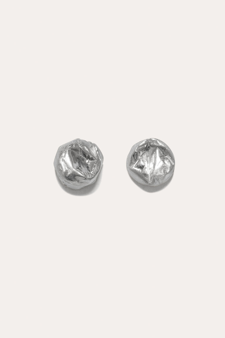 Popped - Rhodium Plated Earrings