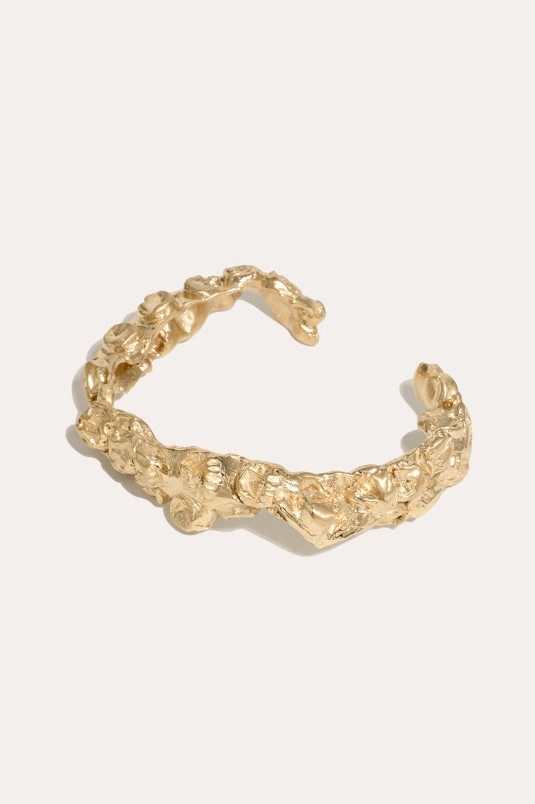 "Notsomuch" Padding - Gold Plated Cuff