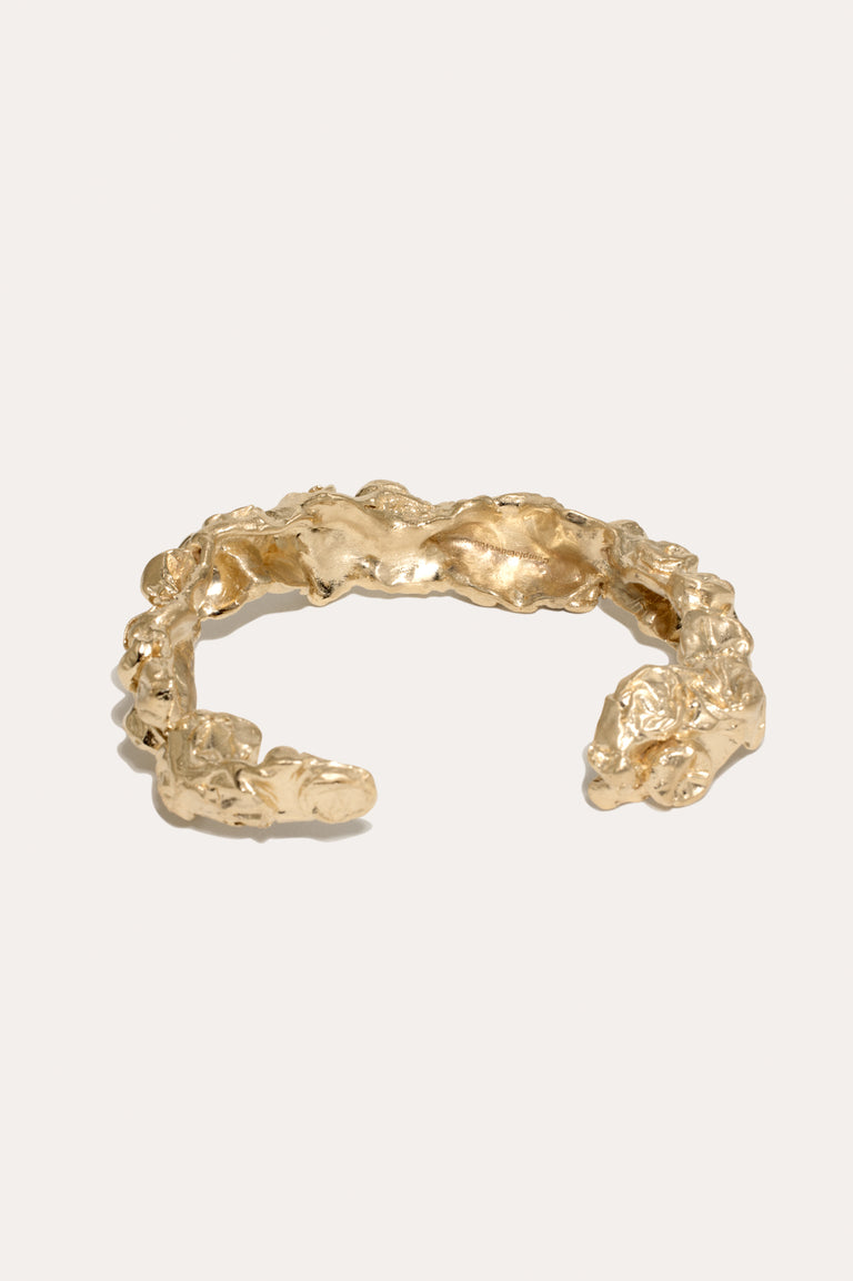 "Notsomuch" Padding - Gold Plated Cuff