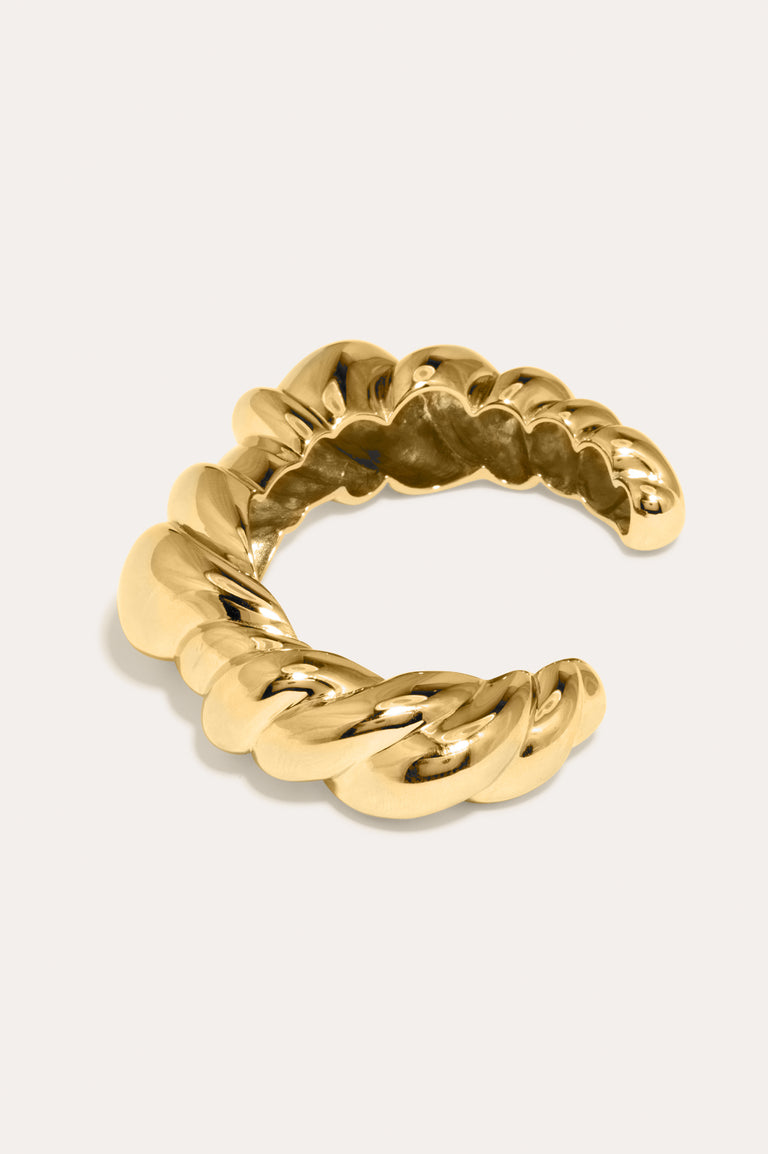 Meandering - Gold Plated Cuff