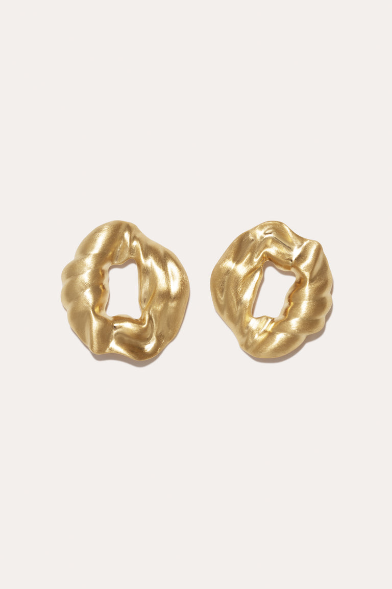 Destination Unknown - Recycled Gold Vermeil Earrings