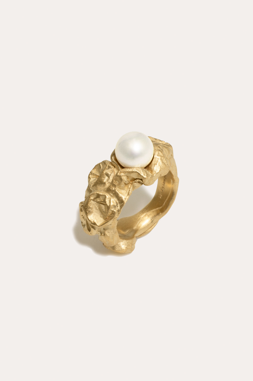 Pearl Bubble Ring Gold Vermeil / 7