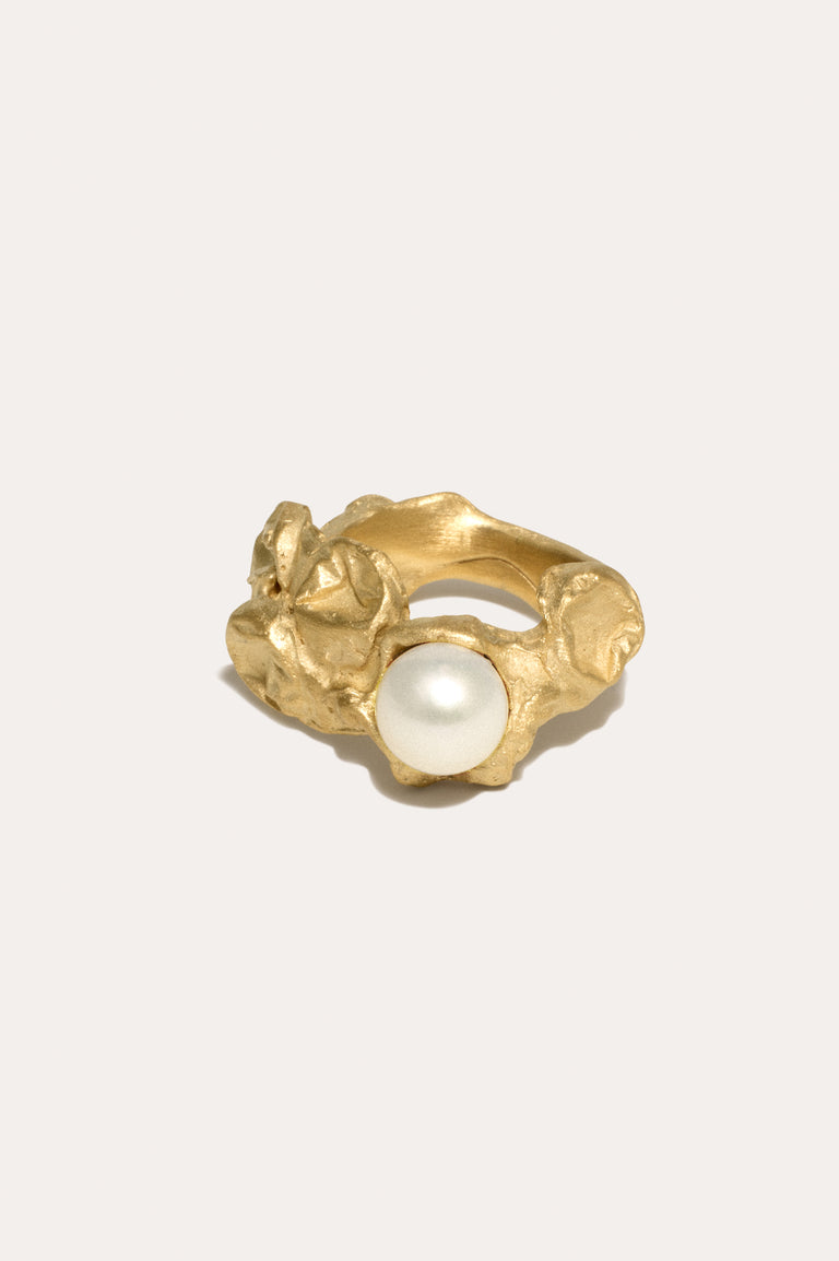 Pearl Bubble Ring Gold Vermeil / 7
