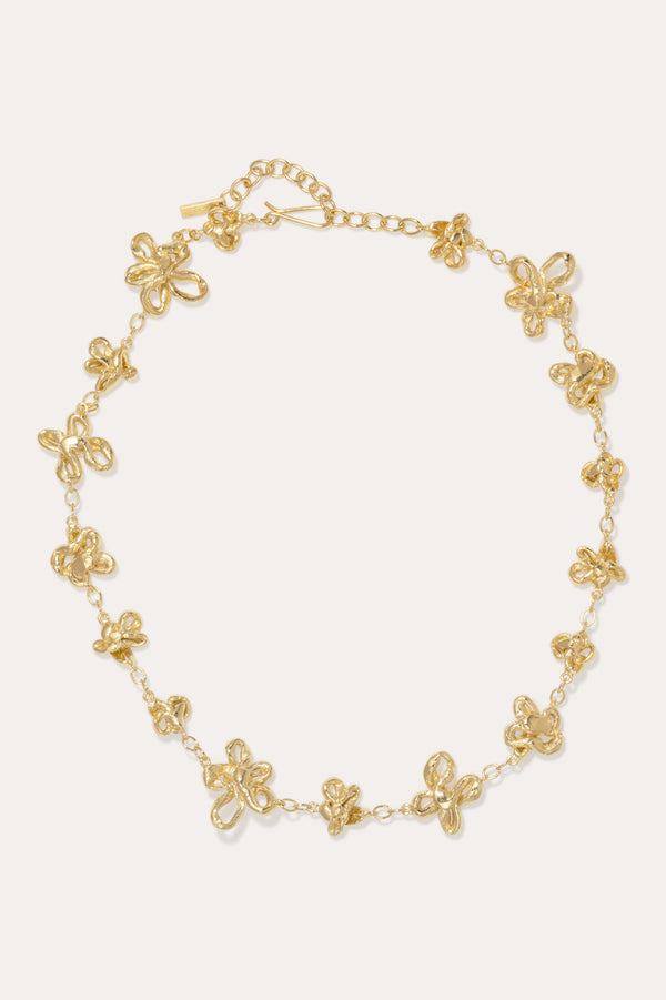 The Past Within The Present - Gold Plated Necklace