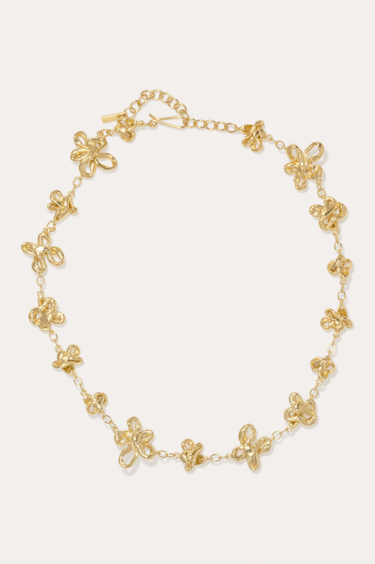 The Past Within The Present - Gold Plated Necklace