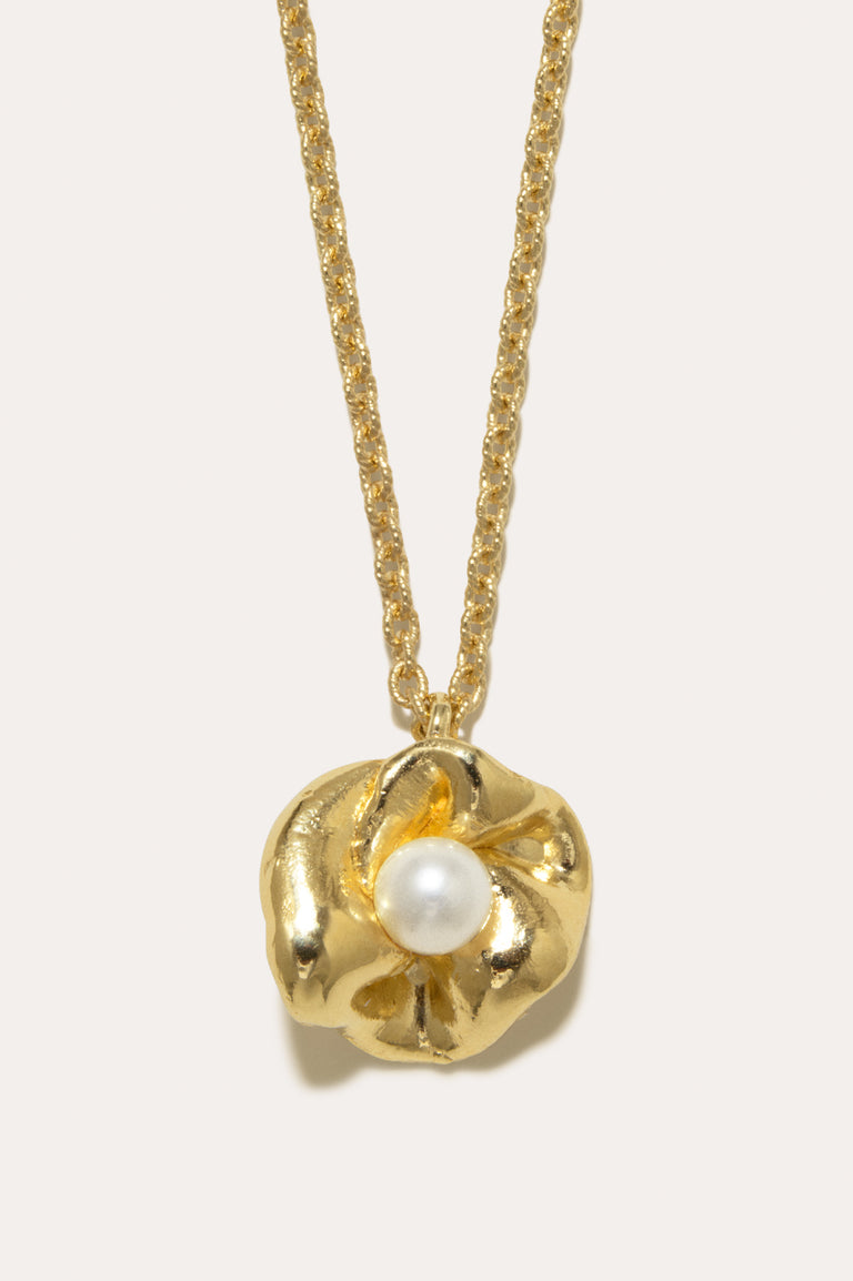 Unity - Pearl and Recycled Gold Vermeil Pendant