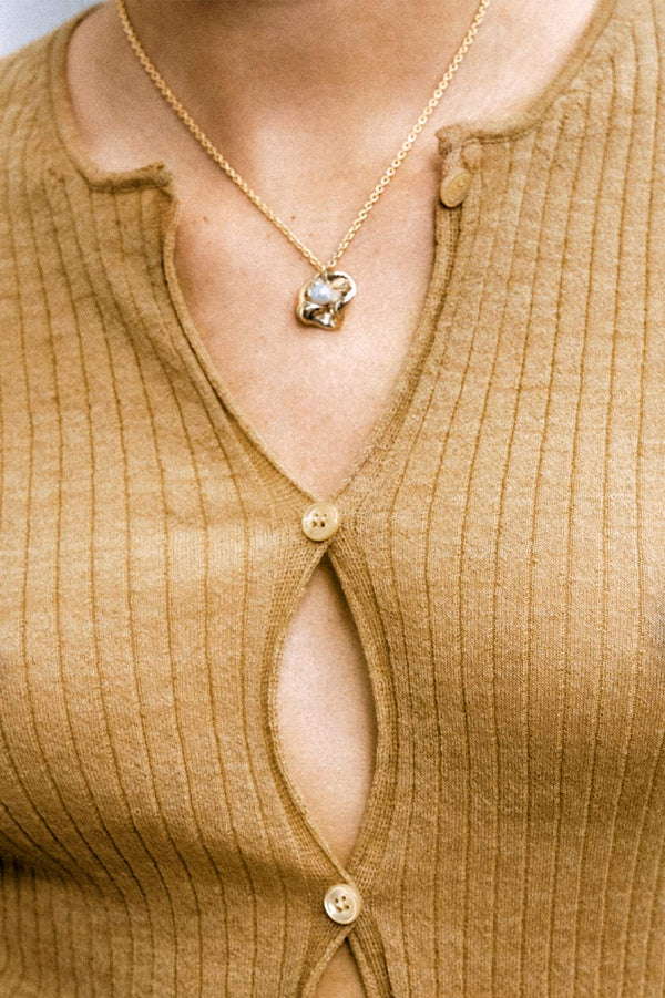 Dream Odyssey - Pearl and Recycled Gold Vermeil Pendant