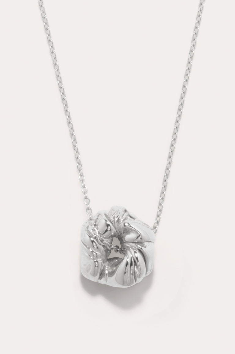 Things Find Their Place When They Fall Apart - Recycled Silver Pendant
