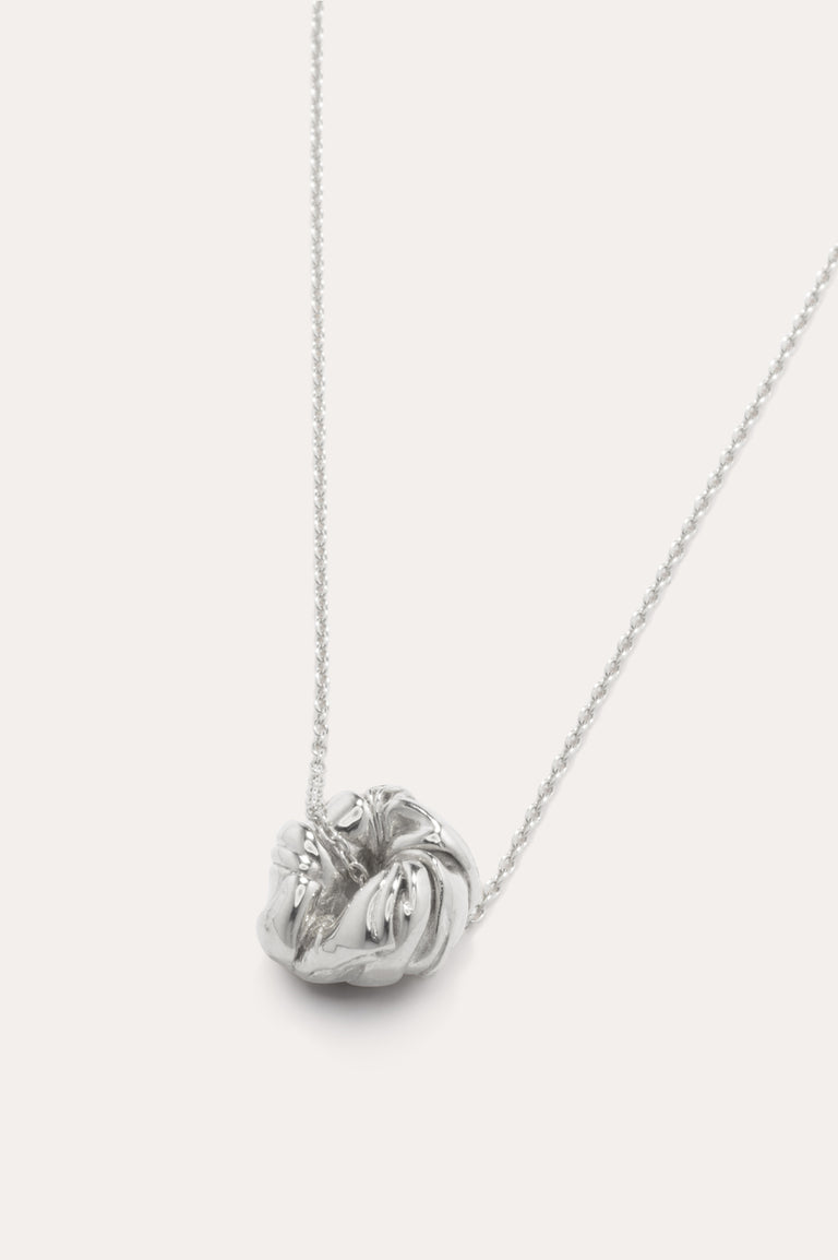 Things Find Their Place When They Fall Apart - Recycled Silver Pendant