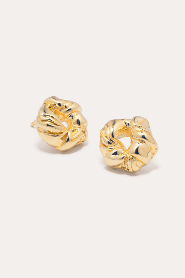 Things Find Their Place When They Fall Apart - Recycled Gold Vermeil Earrings