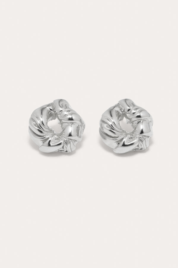 Things Find Their Place When They Fall Apart - Recycled Silver Earrings
