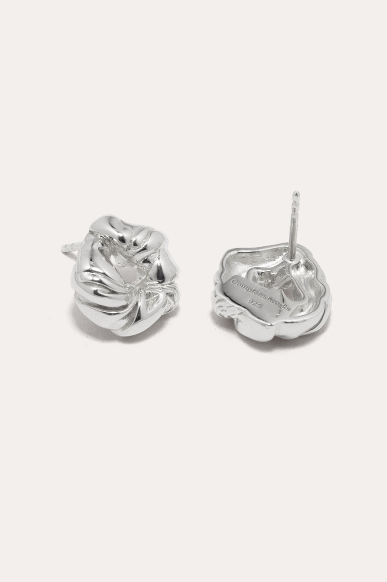 Things Find Their Place When They Fall Apart - Recycled Silver Earrings