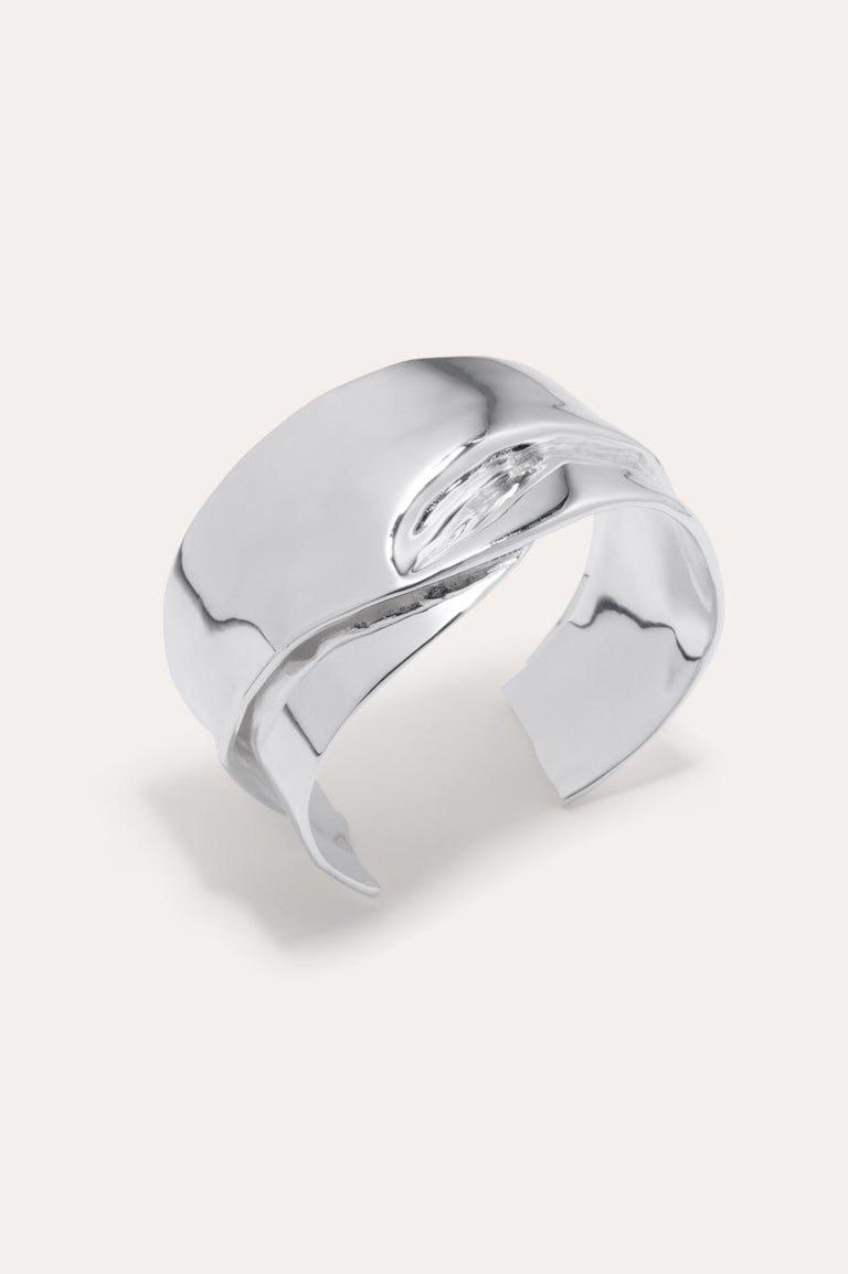 Soggy Envelope - Silver Plated Cuff